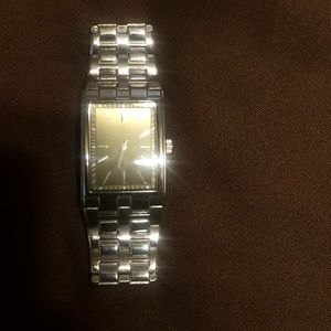 Merona steel square watch